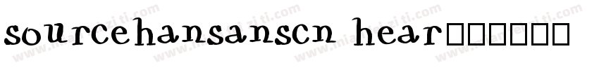 sourcehansanscn hear字体转换